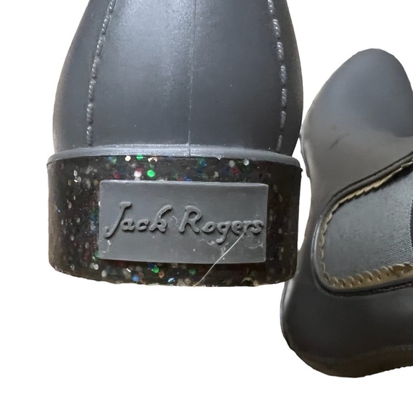 JACK ROGERS Sallie Rainboot with Glitter Sole Size 6 - Picture 5 of 6